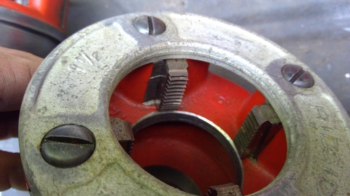 Ridgid 12-R threader set 9 die heads, 1/8" - 2" NPT with original box - Picture 15 of 22