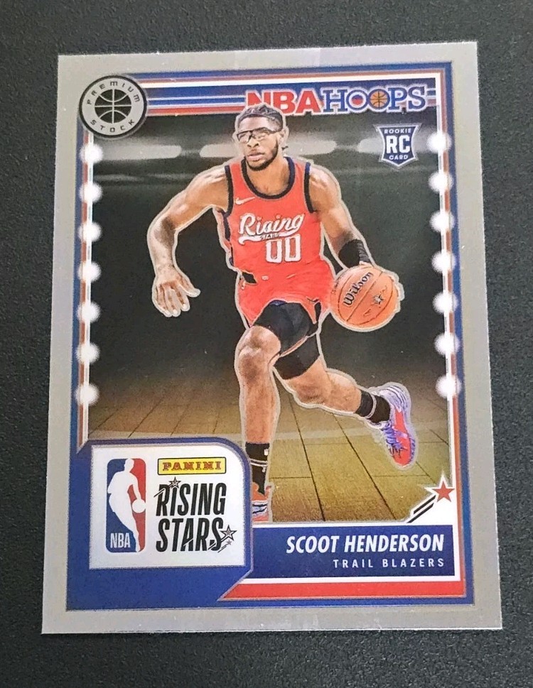 2023-24 Panini Hoops Premium Stock #280 SCOOT HENDERSON RC Rising Stars Base 