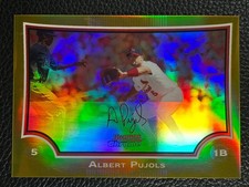 2009 Bowman Chrome Gold Refractor #2 Albert Pujols /50 