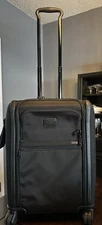 Tumi Alpha 3 Carry On 4 Wheel Black Ballistic Nylon NWOT