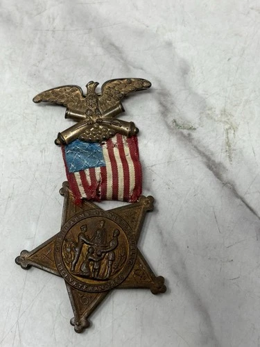 GAR Civil War Veterans Medal Type V Badge 1886 Patents Serial R857 Original