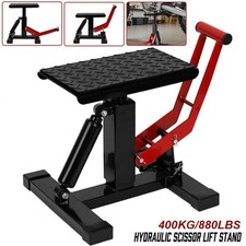 Adjustable Motocross Lift Stand 880LBS Motorcycle Hydraulic Jack Dirt Bike Tool
