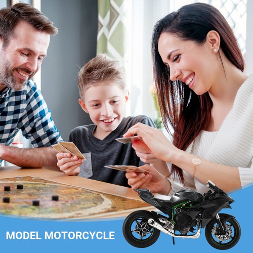 1:12 H2 R Motorcycle Diecast Alloy Model Toy Black H2R Motorbike4418 - Bild 6 von 7