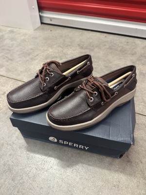 Sperry Billfish 3-Eye Pull-up Men's Shoes Brown Size 8