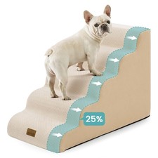 Extra Wide Dog Stairs 19.7" Width, Pet Step for Small Medium/Large Dog, Puppy...