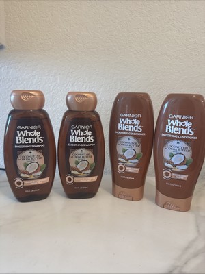 Garnier Whole Blends Cofonut Pil And Cocoa Butter 2 Shampoo And 2 Conditioner