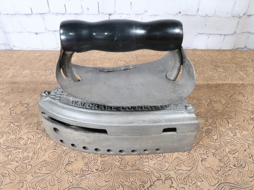 Huge Vintage VULCAN Sad Iron W.M Crane Co. New York 18 pounds