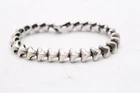 David Yurman Armory Link Sterling Silver Bracelet 925 46.96g 6.68mm Heavy