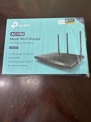 TP-Link Archer C7 AC1750 Dual-Band Mesh Wi-Fi Router Gigabit Ports VPN USB