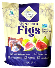 Sunny Fruit Sun Dried Smyrna Figs Natural Tender Juicy Gluten Free Snack 1.13kg 14.59 per kilo