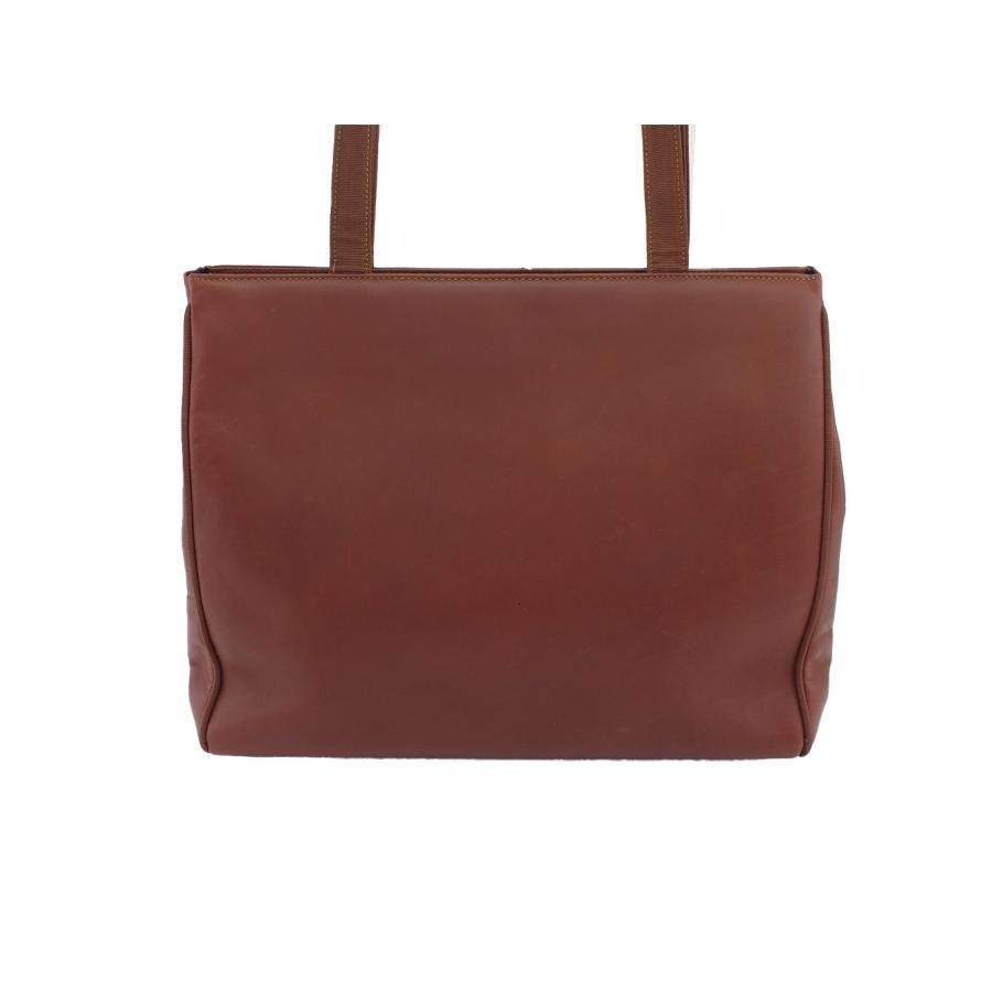 Salvatore Ferragamo Gancini Brown Leather Tote Bag Shoulder Women Auth image 3
