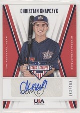 2019 Panini USA Baseball Stars & Stripes 183/183 Christian Knapczyk Auto 03rx