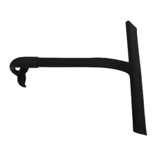 Black Silicone Shower Squeegee With Built-in Hook For Cleaning Glass Tiles And
