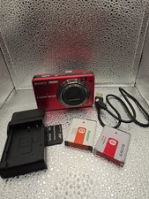 Sony Cyber-Shot DSC-W150 8.1MP 5x Digital Camera Red w/ Charger Memory Card