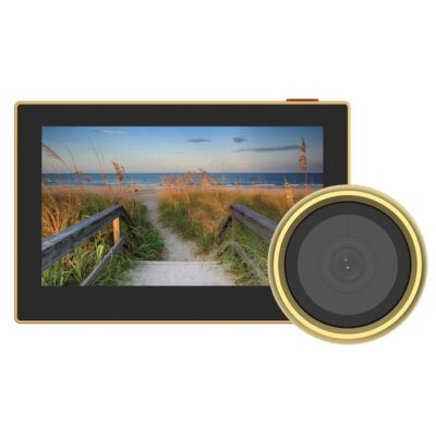 Ezviz OEM Wireless Peephole Door Viewer, HP2 Golden, Live View from Anywhere
