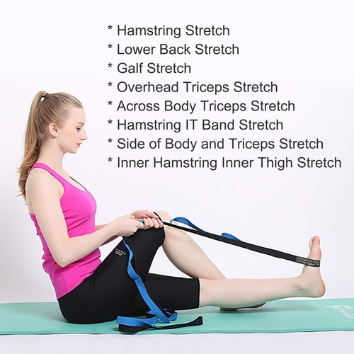 MengH-SHOP Fitness Yoga de Sangles Flexibility Stretching Strap avec 10 Boucl... - Imagen 5 de 7