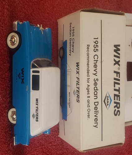1955 CHEVY DIECAST SEDAN DELIVERY BANK WIX FILTERS 1/25th.ED. 3rd EDITION NO KEY - Picture 4 of 11