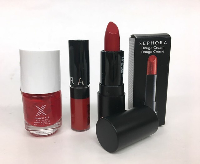 Sephora Collection Lip Stain Rouge Cream Lipstick Nail Polish Travel Set
