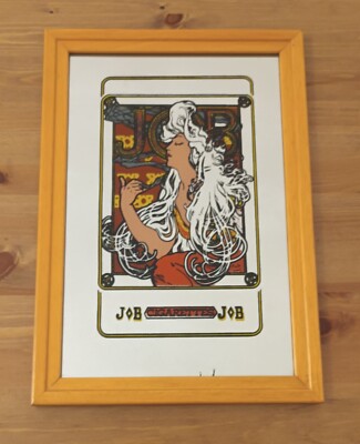 job cigarettes mirror Vintage Job Cigarettes Mirror tobacciana advertising specchio