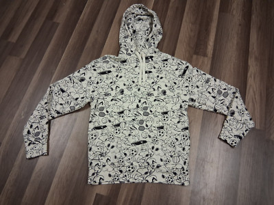 Levis X Peanuts Snoopy Woodstock Sports Hoodie Sweatshirt Black & White XS