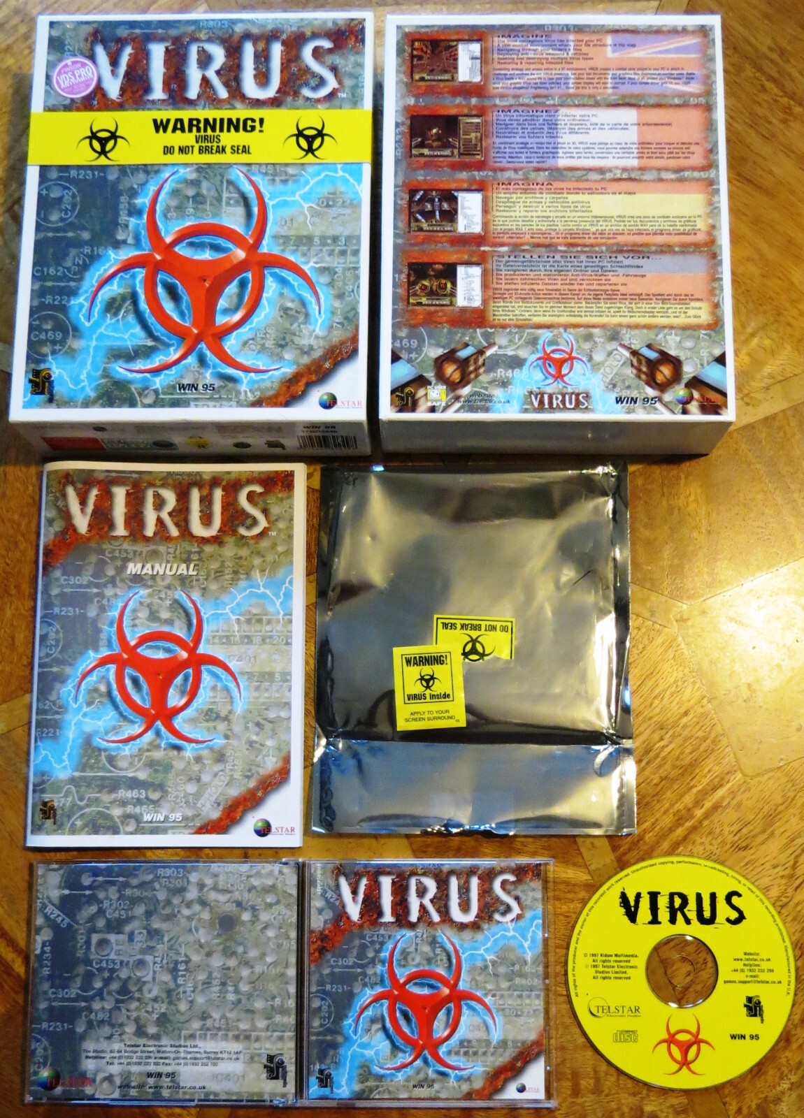Virus by Telstar (PC CD-ROM) - Looks Unused