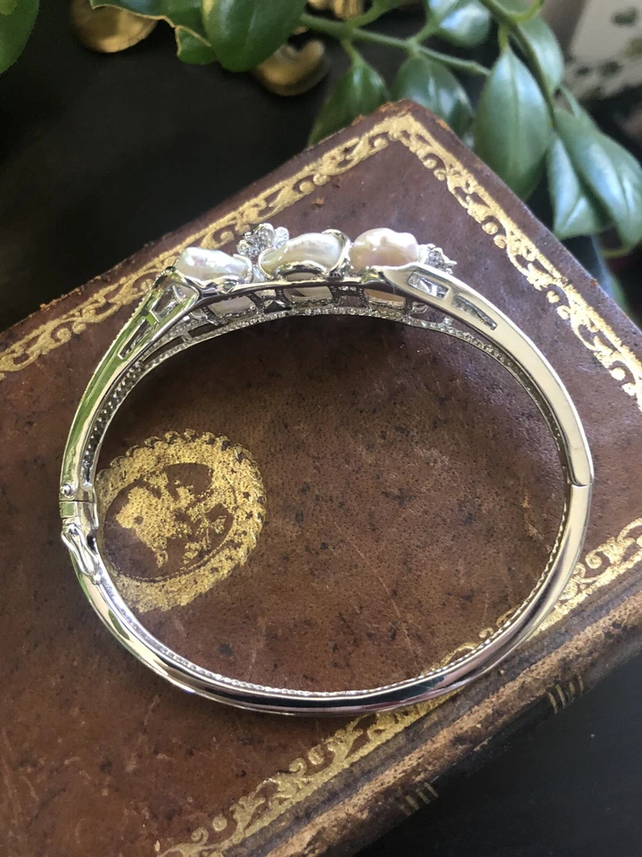 PULSERA PLATA ESTERLINA PERLAS Foto 2 de 3