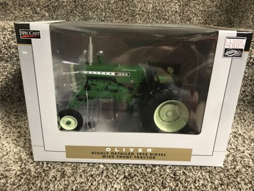 OLIVER 990 WIDE FRONT DIESEL TRACTOR GREEN 1/16 DIECAST MODEL BY