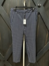 Adrianna Papell Ankle Dress Pants in Navy/White Women  s Size 6 - NWT