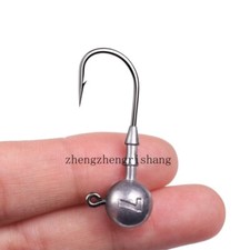20Pcs Unpainted,Fishing Jig Heads Round Set Jig Head Hooks Crappie Bass Lures