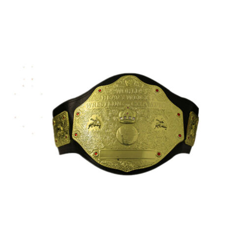 World Heavyweight Wrestler Champion WWE Big Gold Wear Belt Display - Picture 1 of 5