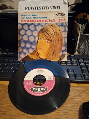 FRANCOISE HARDY WER DU BIST VG+ RARE GERMAN VOGUE VINYL PICTURE SLEEVE HEAR