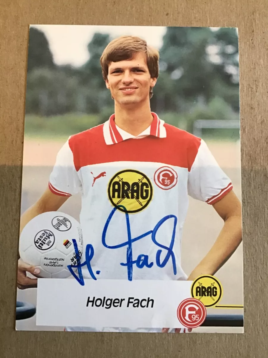 Holger Fach, Germany 🇩🇪 Fortuna Düsseldorf 1983/84 hand signed