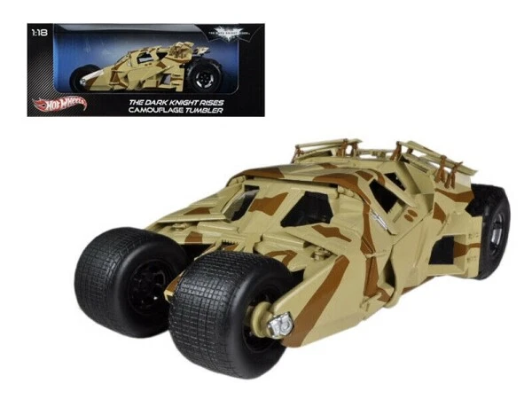 MINICHAMPS Hot Wheels Batman Batmobile Tumbler Camouflage 1:18 Dark Knight Rises HWMWBCJ76