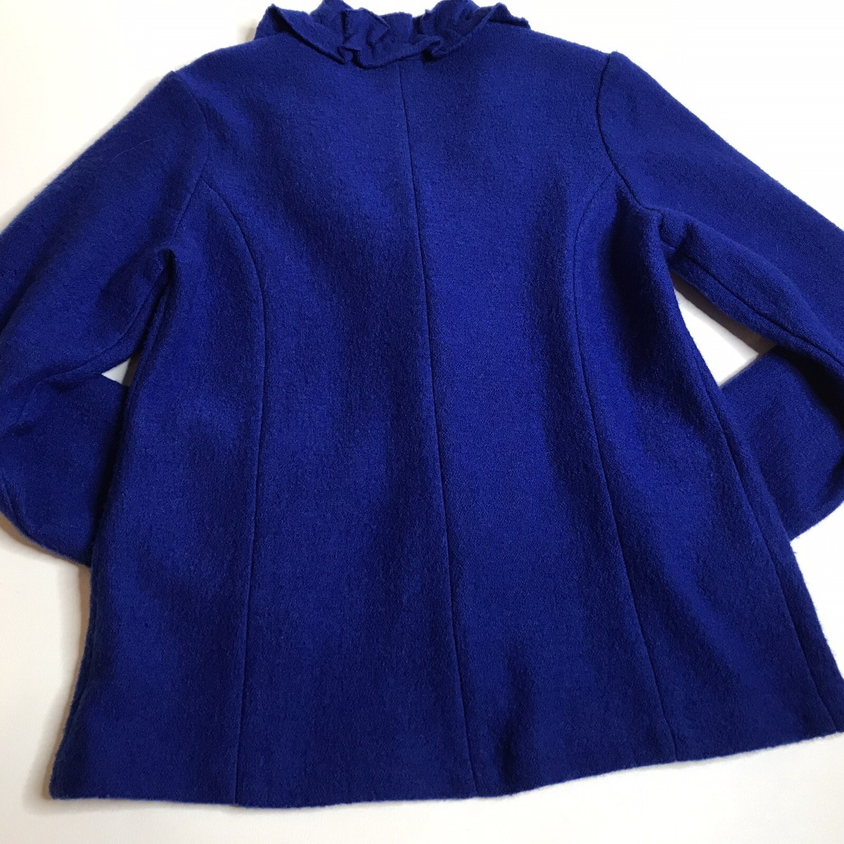 ライトブルー ジャケット サイズ38　クールカレアン　メアリー VINTAGE Laura Ashley Women M SZ 8 Jacket Blazer Royal Blue Wool