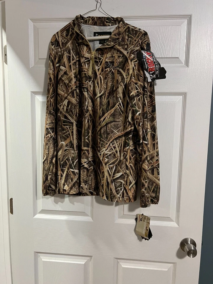 ROCKY WATERFOWLER MENS 1/4 ZIP CAMO SHIRT MEDIUM NWT - Image 3 of 3