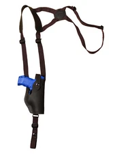 NEW Barsony Vertical Brown Leather Shoulder Holster Springfield Comp 9mm 40 45