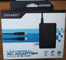 Retro Bit Universal 3 in 1 AC Adapter NES/SNES/GENESIS 1 New & Boxed