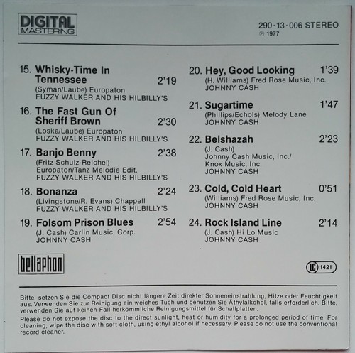 JOHNNY CASH JERRY LEWIS 24 Country Western Songs CD Japan BELLAPHON LABEEF Elvis - Foto 5 di 6