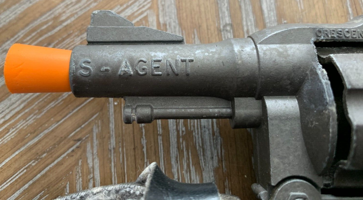 Fire Rapid Mattel 1950年代？当時物 ヘッダー付き1ダース！ ミニチュアガン アンチモニー Rifle 26 Gun トイガン