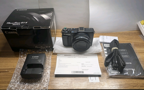 Canon PowerShot G1x Mark II Digicam with Box, Working w/Video Demo!