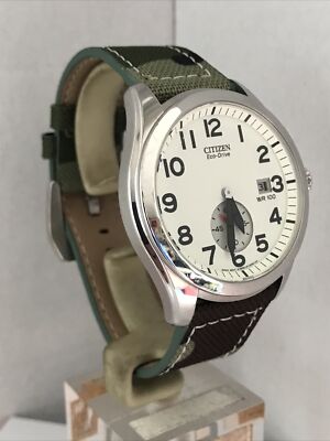 CITIZEN BV1080-18A ミリタリーデザイン エコドライブ スモセコ Gents Citizen Eco-drive Watch Bv1080 With 2 Straps for sale