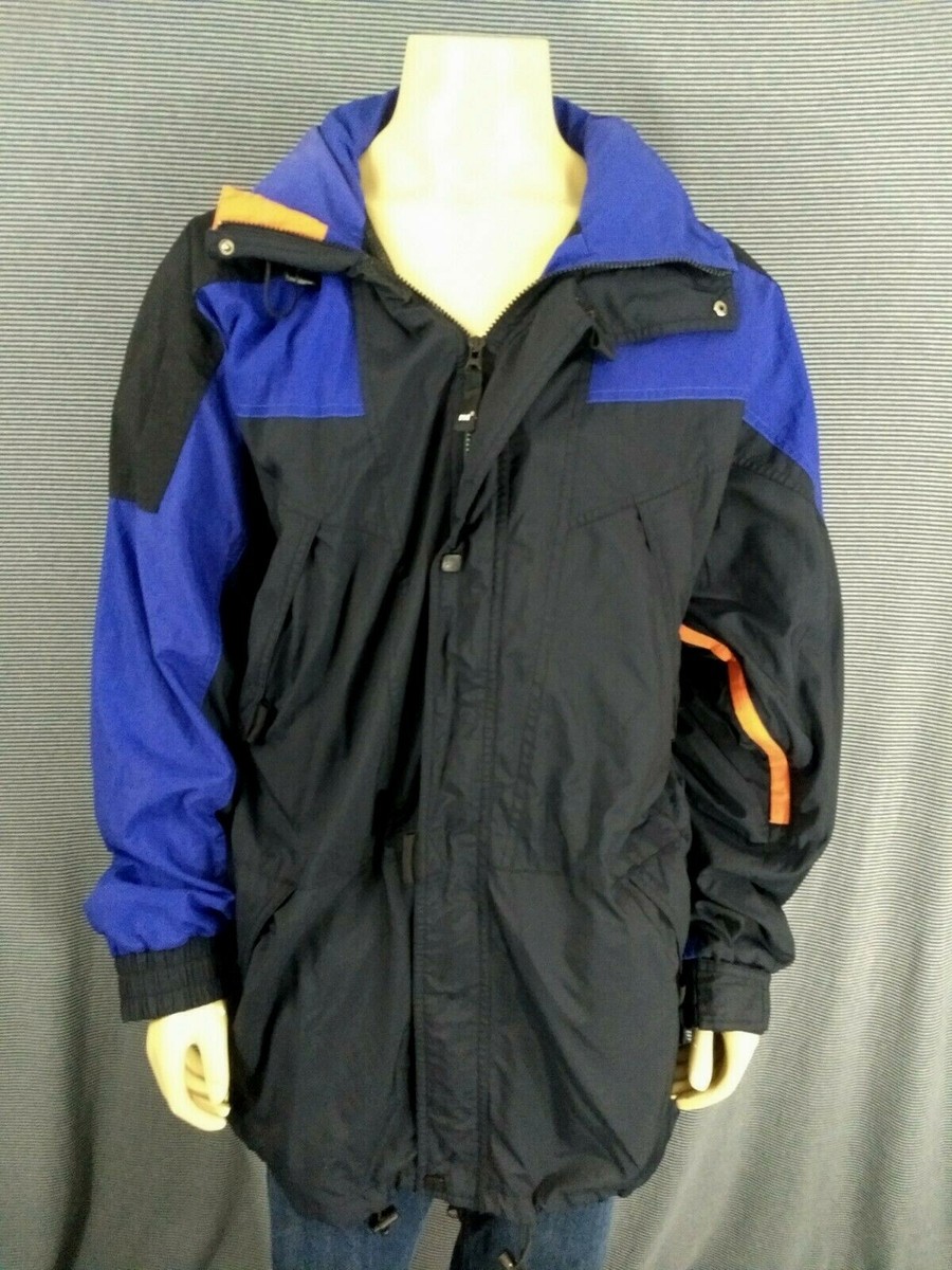 HELLY HANSEN Jacket Mens XL Black Purple Orange Long Hiking