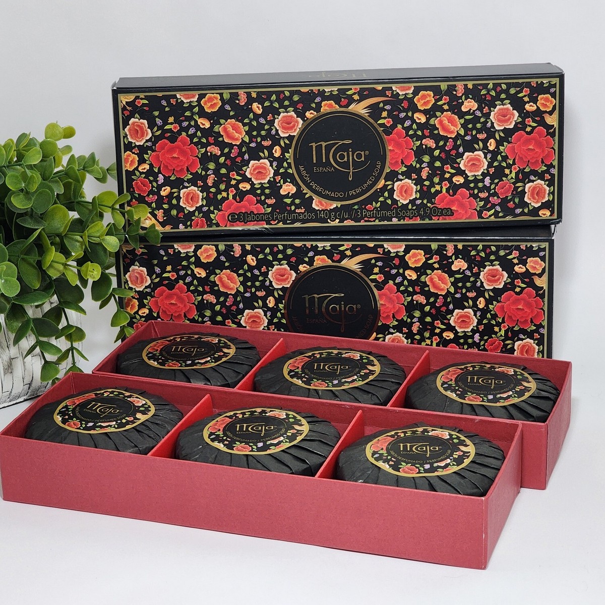 Maja Bath Soap Gift Box ~ 3 x 4.9 oz each ~Classic Scent~Aroma