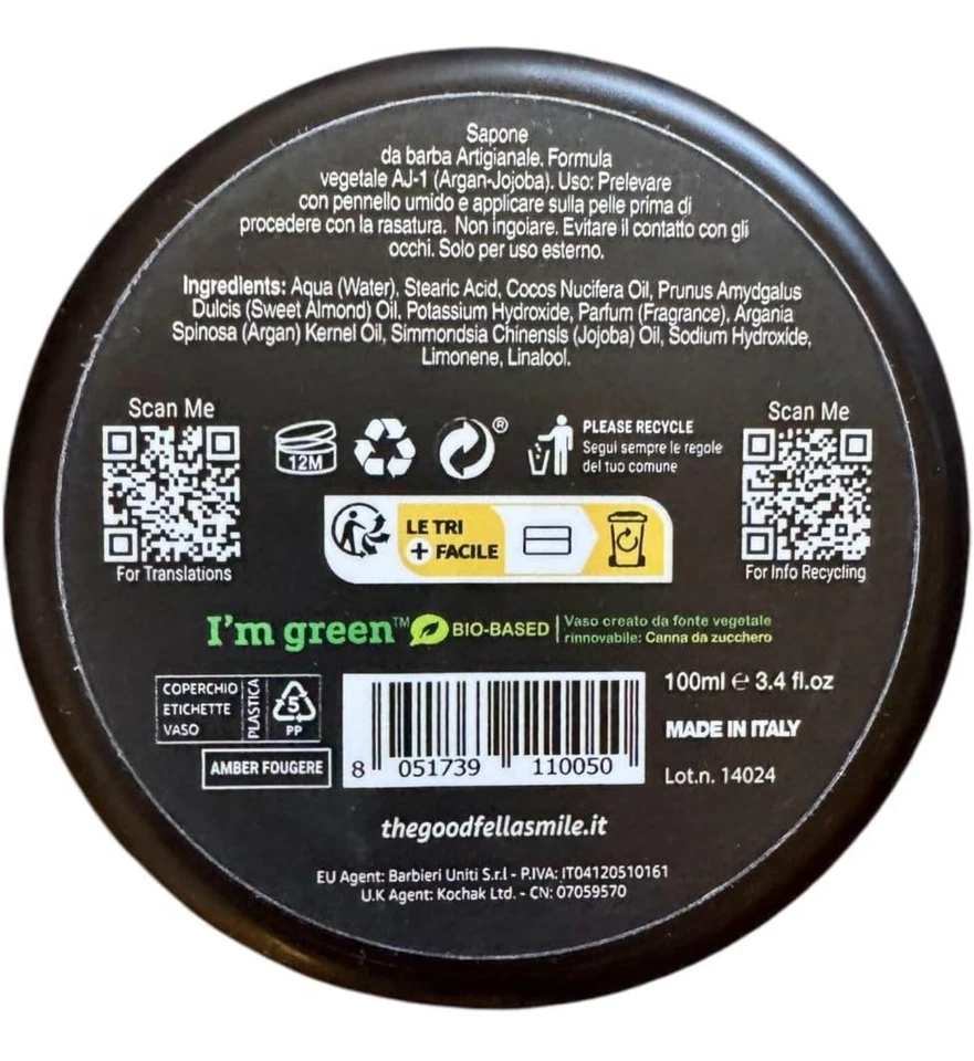 Sapone da barba The Goodfellas ' smile 100ml. Prodotto Artigianale Italiano... - Immagine 3 di 4