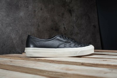Vans Black AUTHENTIC Woven Weave DX Leather Low-Top Sneakers with Cream Sole NEW Vans Authentic Weave Dx - Black | Editorialist main image 4
