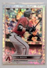 2022 Topps Chrome Seth Beer MLB Mega Logofractor RC #93 Arizona Diamondbacks