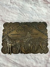 Vintage 1976 Brass Works Coca-Cola 75th Anniversary Bottle Opener Belt Buckle