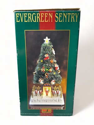 VTG Maisto Christmas Tree Evergreen Sentry Animated Iights Musical Nutcracker 