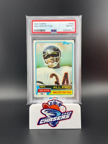 1981 TOPPS #400 WALTER PAYTON PSA 8 NM-MT