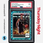 2023 PANINI HOOPS #277 VICTOR WEMBANYAMA TEAL EXPLOSION RC ROOKIE PSA 9